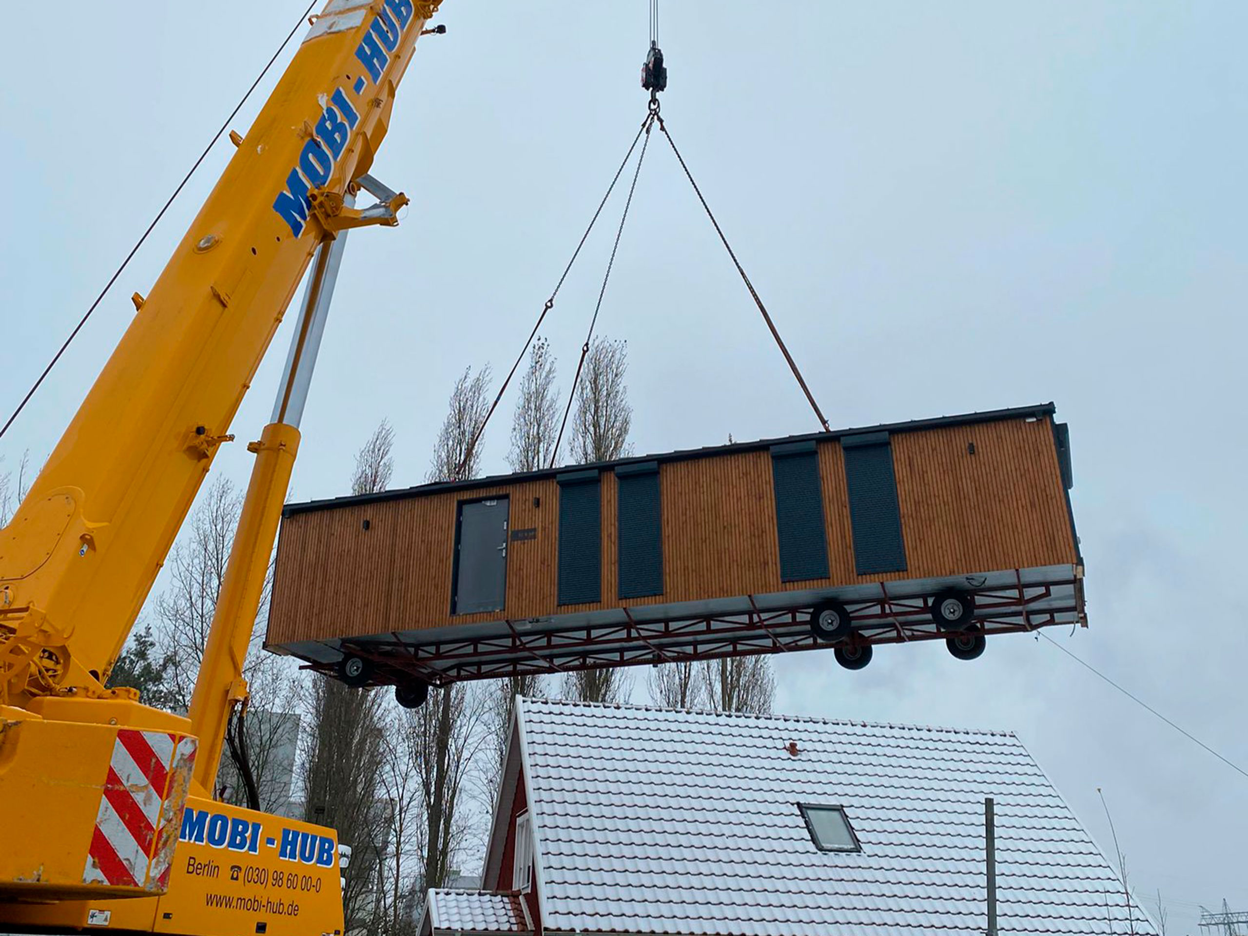 Mobilheim Lieferung und Transport