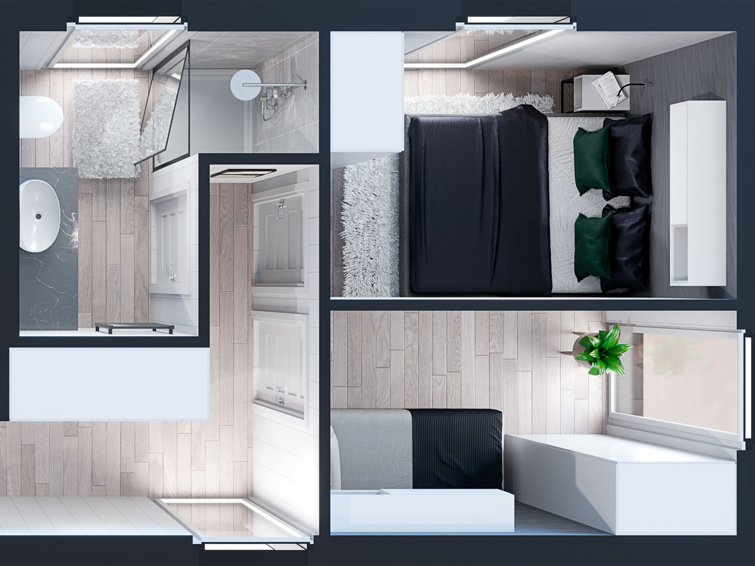 Zimmerplan-Mobilheim