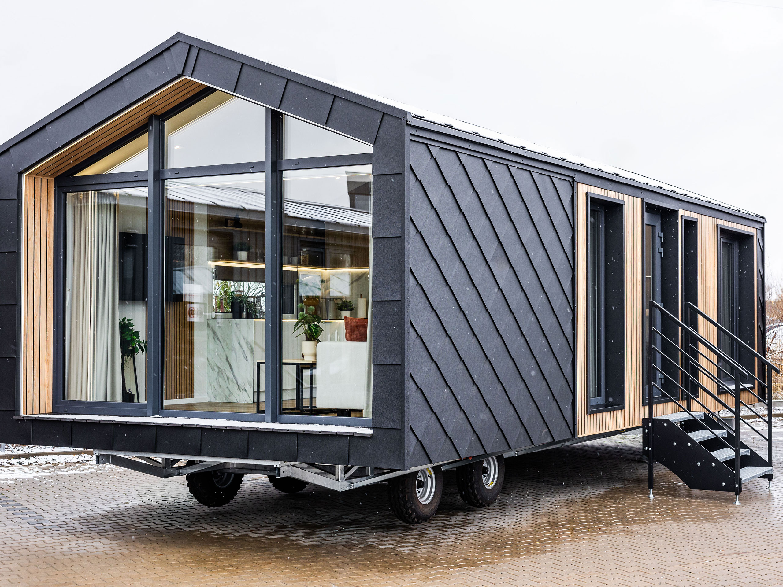 Verzinktes Fahrgestell Mobilheim